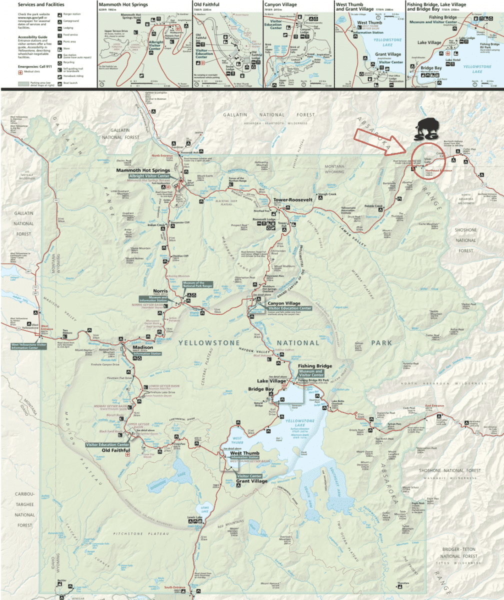 Yellowstone Map
